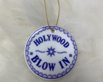 Holywood Blow In Ceramic Hanging Ornament // County Down, Northern Ireland, Neds Bar, Johnny The Jig, The Maypole, Small Northern Irish Town