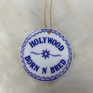 Holywood Born n Bred keramisch hangend ornament // County Down, Noord-Ierland, Neds Bar, The Maypole, Noord-Iers stadje