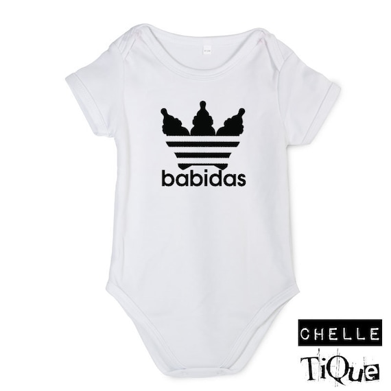 Geld rubber lens Buitengewoon Babidas Baby Grow // Adidas Tribute Baby Grow Baby Bodysuit - Etsy