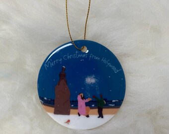Johnny The Jig - Merry Christmas from Holywood Ceramic Christmas Decoration // County Down, Northern Ireland, Childhood Christmas Magic