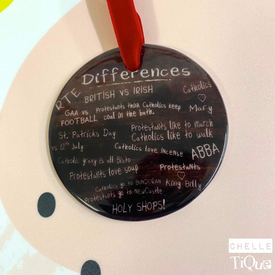 Derry Girls Blackboard Ceramic Christmas Decoration // Etsy UK