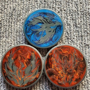 Heat Sensitive 3D Printed Phoenix Coasters