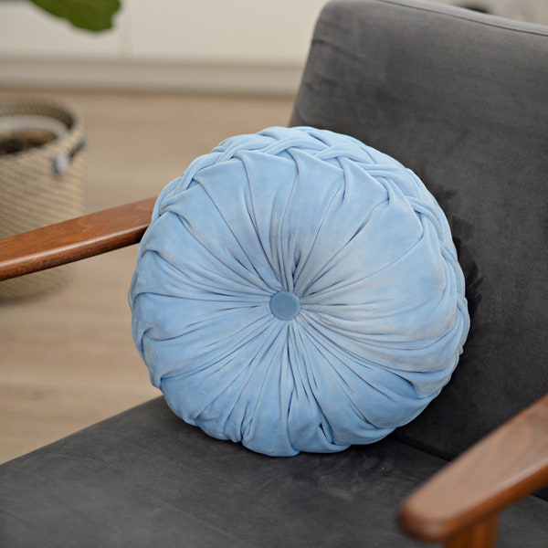 Light Blue Throw Pillow - Etsy