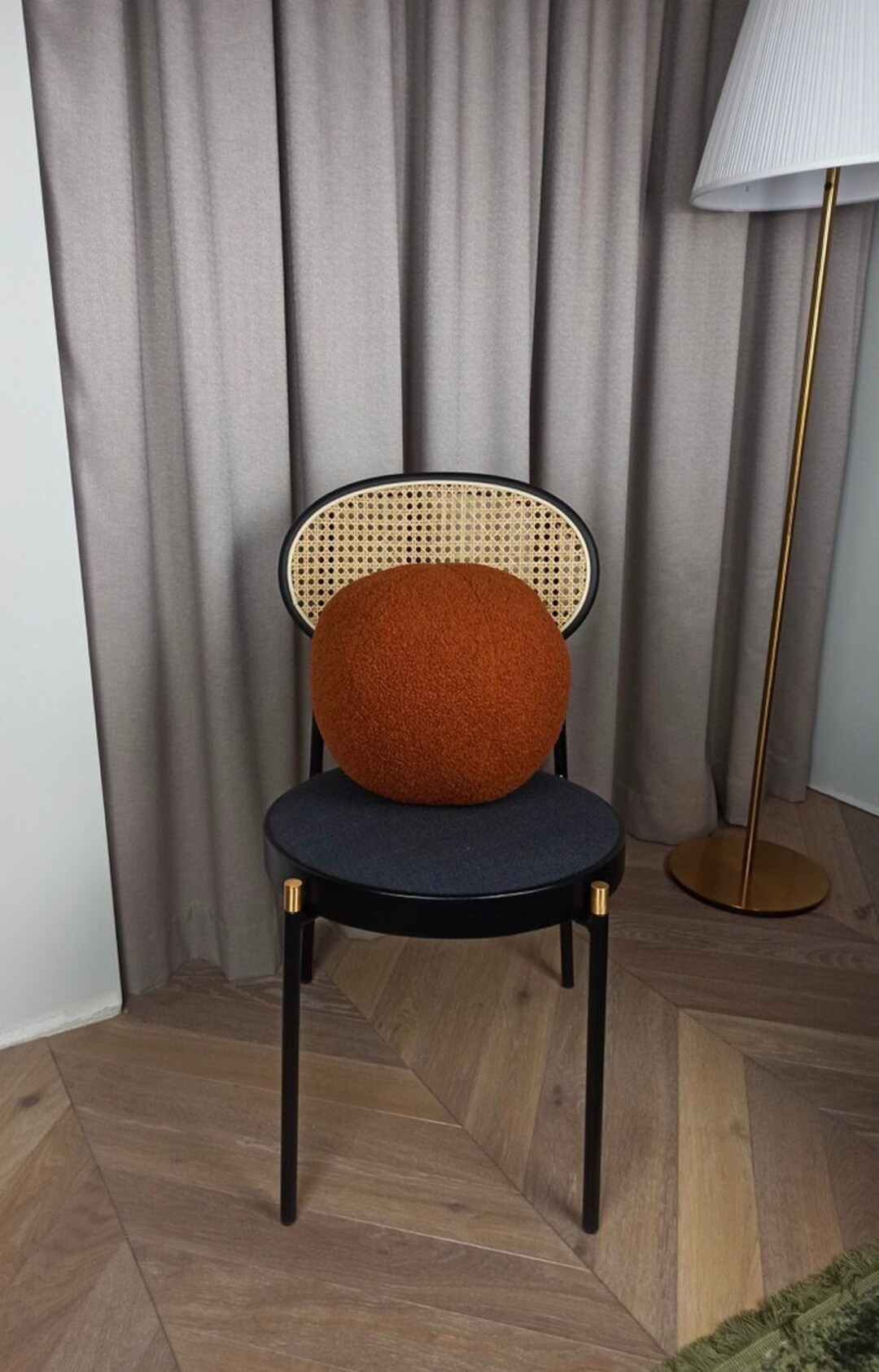 Ball Pillow Terracotta Ball-shaped Cushion Brown Ball-shaped - Etsy