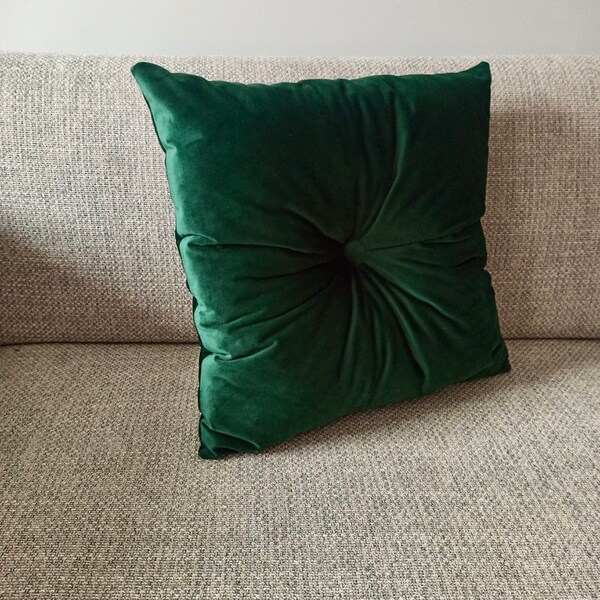 Emerald Green Velvet Pillow Etsy