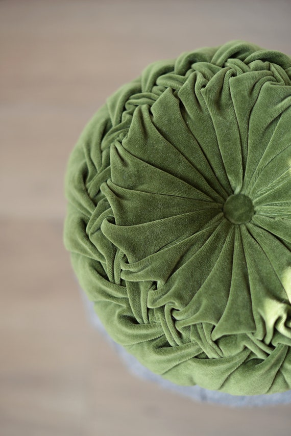 green round pillow