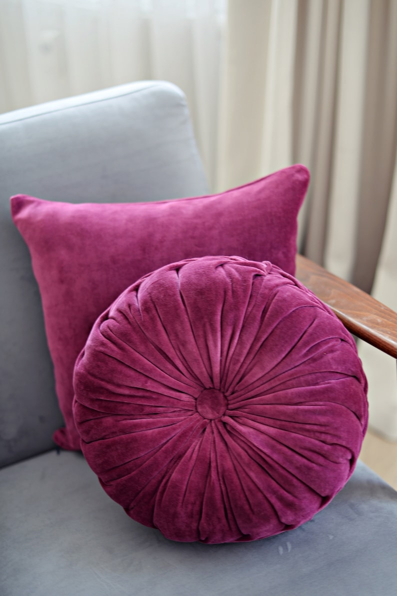 Pink Pillow for Housewarming Gifts Cherry Red Pillow Bordo Etsy