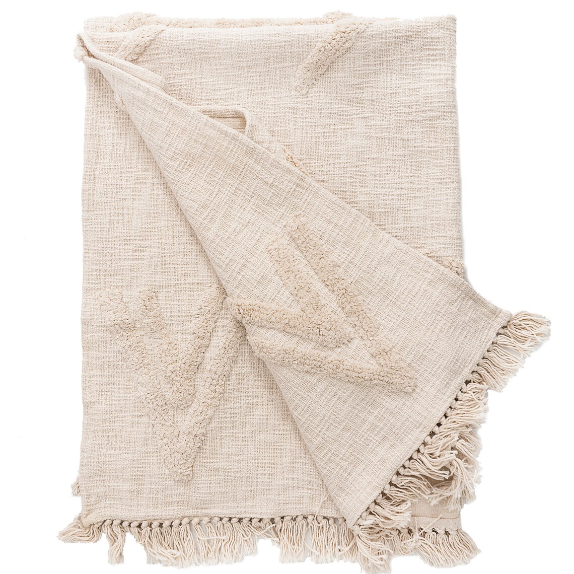 Exclusively Tufted and Embroidered Handmade Cotton Throw Boho Etsy