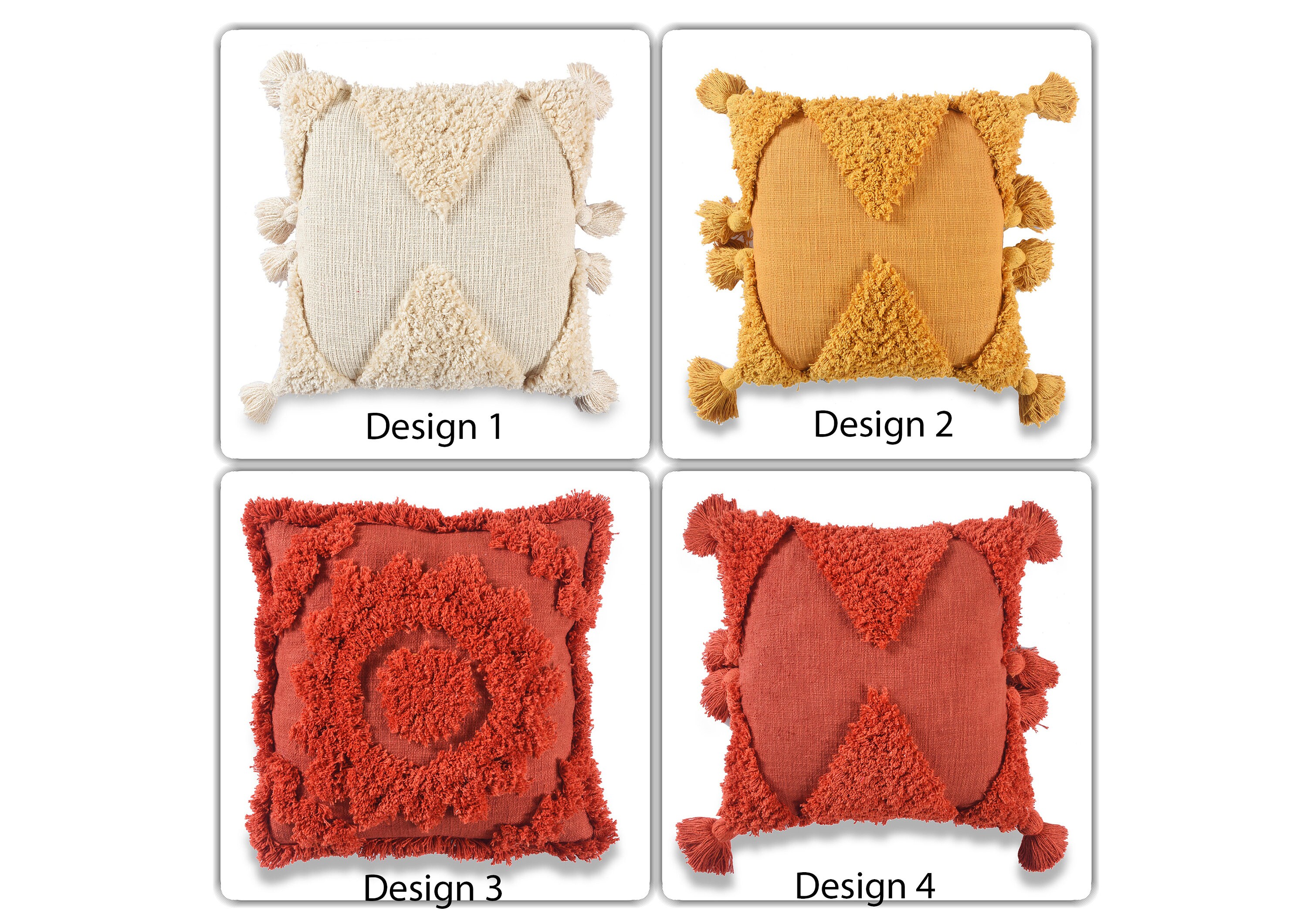 Moroccan Tufted Pillow Cover 18 x 18 Christmas decorative Etsy