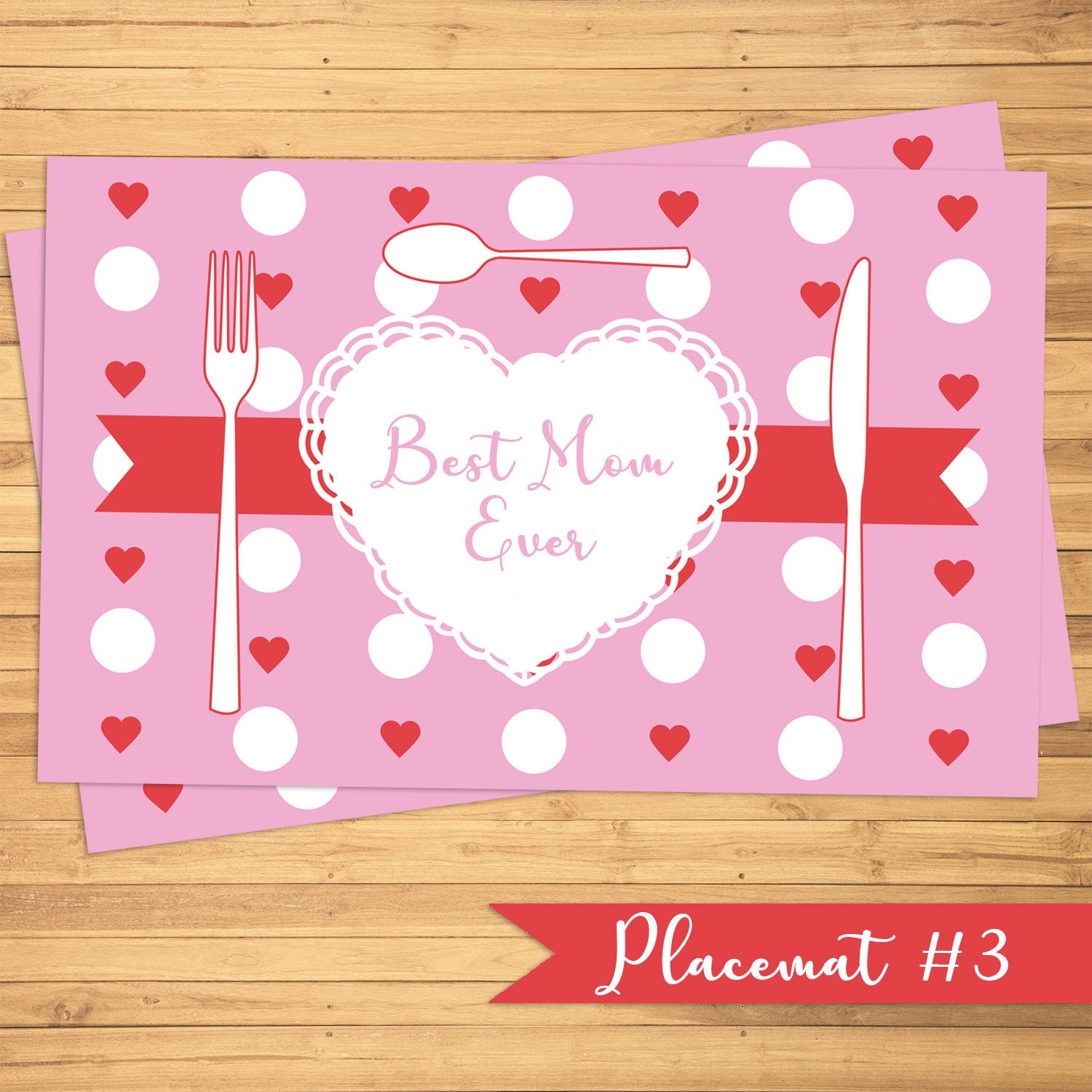 Mothers day Placemats Paper placemats Mothers day Etsy