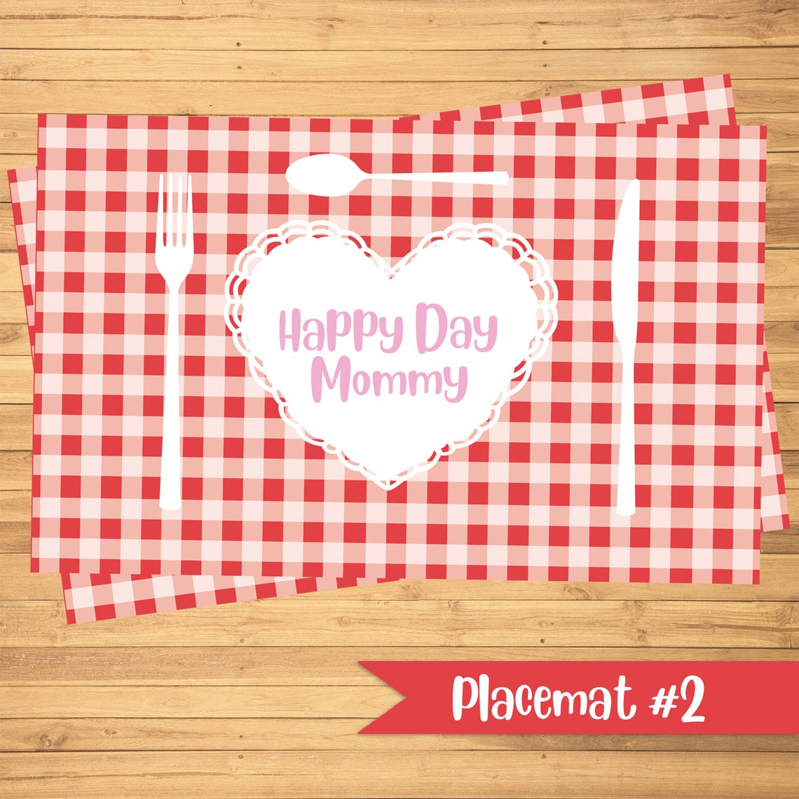Mothers day Placemats Paper placemats Mothers day Etsy