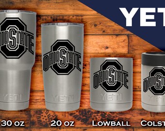 Ohio State Buckeyes Yeti - Rambler Lowball, Colster, 20oz, 30oz