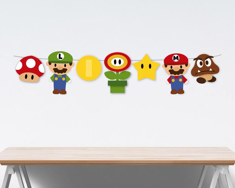 Mario Bros Party Decorations Mario Bros Birthday Party Luigi Etsy