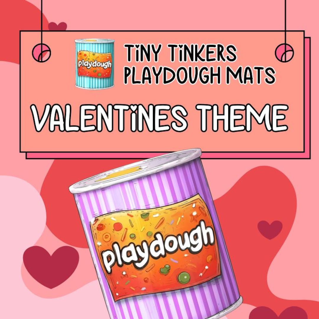 Valentine Playdough Mats | Heart Theme, Fine Motor Skills Preschool ...