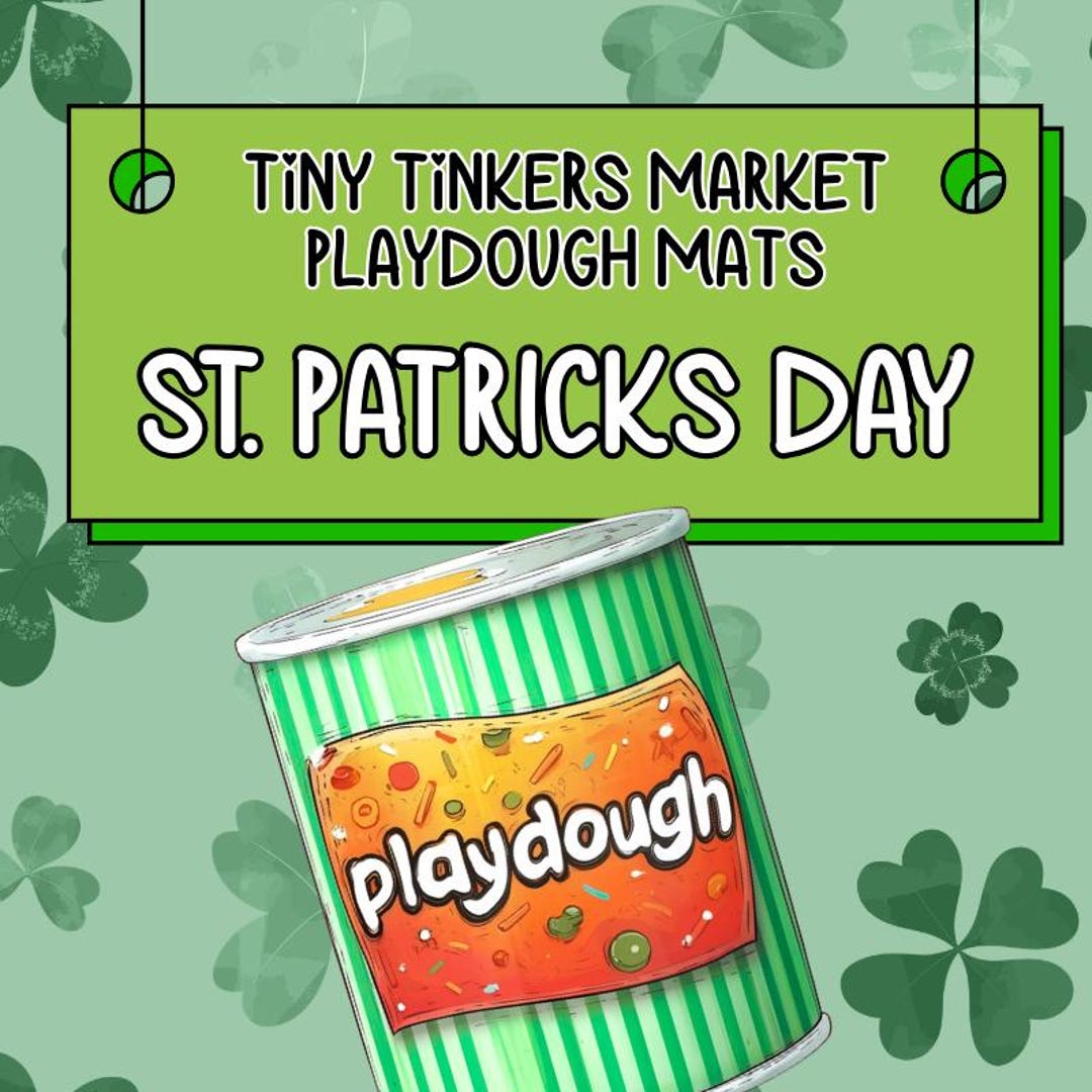 St. Patrick’s Day Playdough Mats for Toddlers | Fine Motor Activity ...