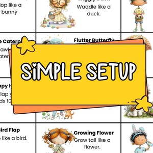 Spring Movement Cards for Toddlers Ages 2-4 | Easter Activity Game | Gross Motor Skills | Printable Activity | Spring Little Movers image 6