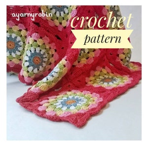baby blanket crochet pattern, crochet blanket pattern, modern crochet baby blanket pattern, crochet square pattern,