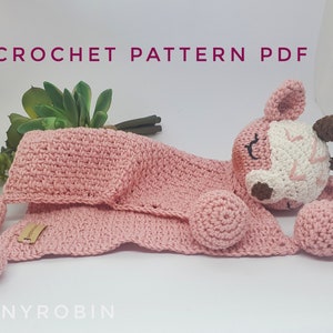 baby lovey crochet pattern, deer lovey crochet pattern, crochet pattern for newborn, crochet animal lovey pattern, crochet pattern for baby image 5