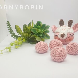 baby lovey crochet pattern, deer lovey crochet pattern, crochet pattern for newborn, crochet animal lovey pattern, crochet pattern for baby image 8