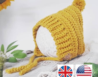 Patroon gehaakt babymutsje: vintage stijl (pdf-download)