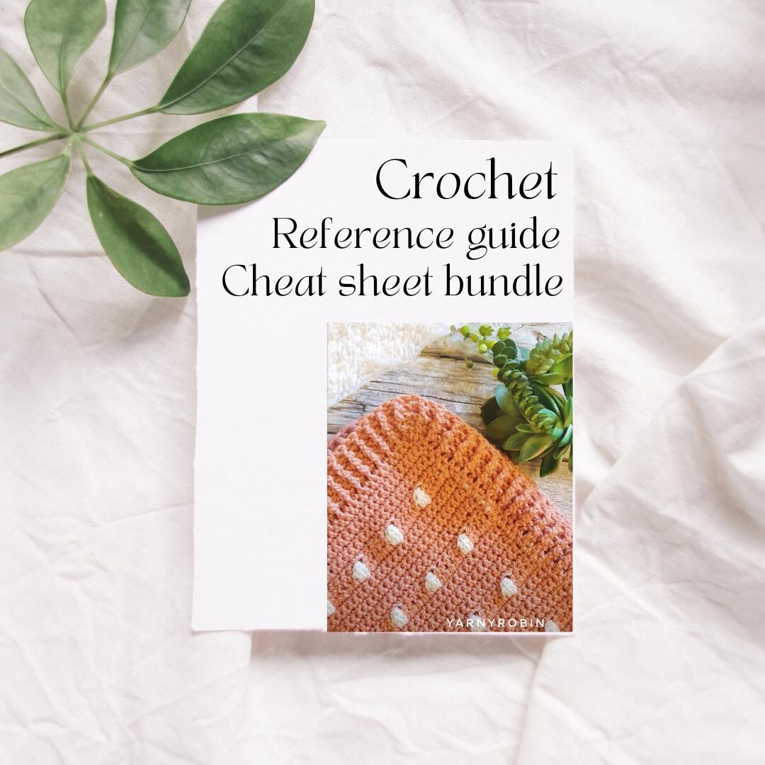 Crochet Drawing Reference Crochet Cheat Sheet Printable, Crochet Reference Cards, Beginner ...