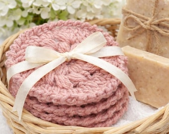Crochet Face Scrubbies Pattern | Reusable Cotton Rounds, Washcloth Bonus (PDF Download)