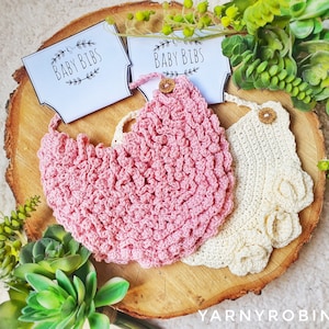 Peony Lätzchen Häkelanleitung: Baby Lätzchen im Vintage Stil (PDF Download)
