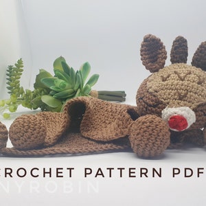 baby lovey crochet pattern, deer lovey crochet pattern, crochet pattern for newborn, crochet animal lovey pattern, crochet pattern for baby image 1