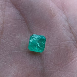 0.55 carats Genuine Colombian emerald -cut loose, gemstone, natural emerald