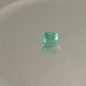 Genuine Colombian emerald -cut loose, gemstone, natural emerald, 0.255 Cts