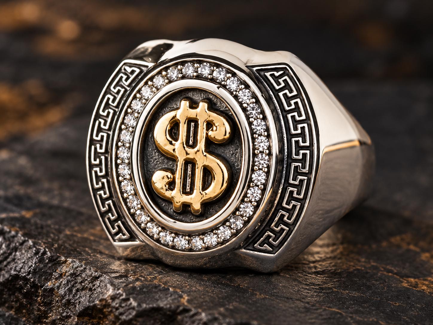 Dollar Sign Gold Rings - Etsy