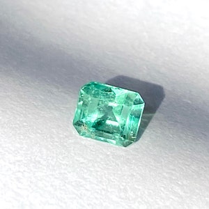 0.65 carats Genuine Colombian emerald -cut loose, gemstone, natural emerald