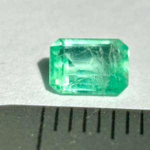 0.580 carats Genuine Colombian emerald -cut loose, gemstone, natural emerald