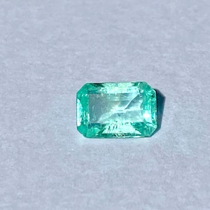 0.53 carats Genuine Colombian emerald -cut loose, gemstone, natural emerald