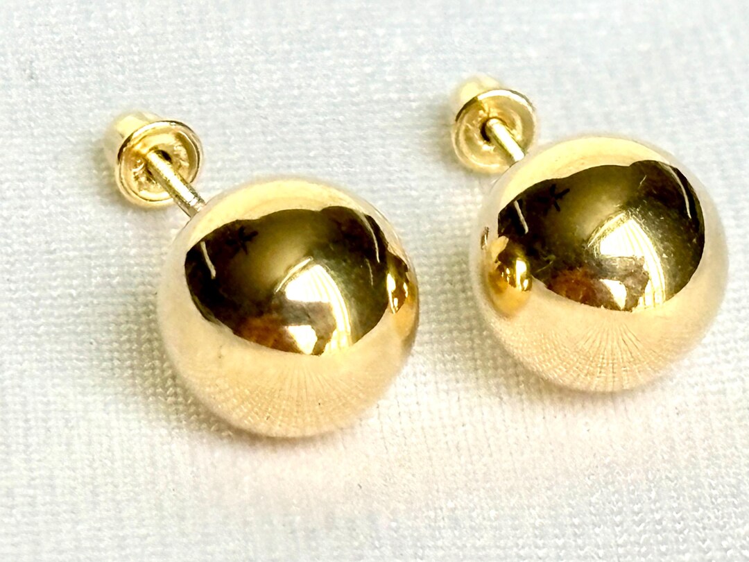 Golden Ball Earring