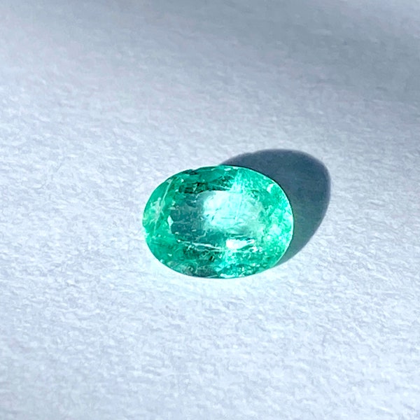 0.38 carats Genuine Colombian emerald -cut loose, gemstone, natural emerald