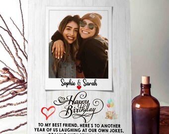 Personalised Best Friend Gift, BEST FRIEND, Funny Birthday For Best Friend Birthday, Happy Birthday gift Plaque -Sign
