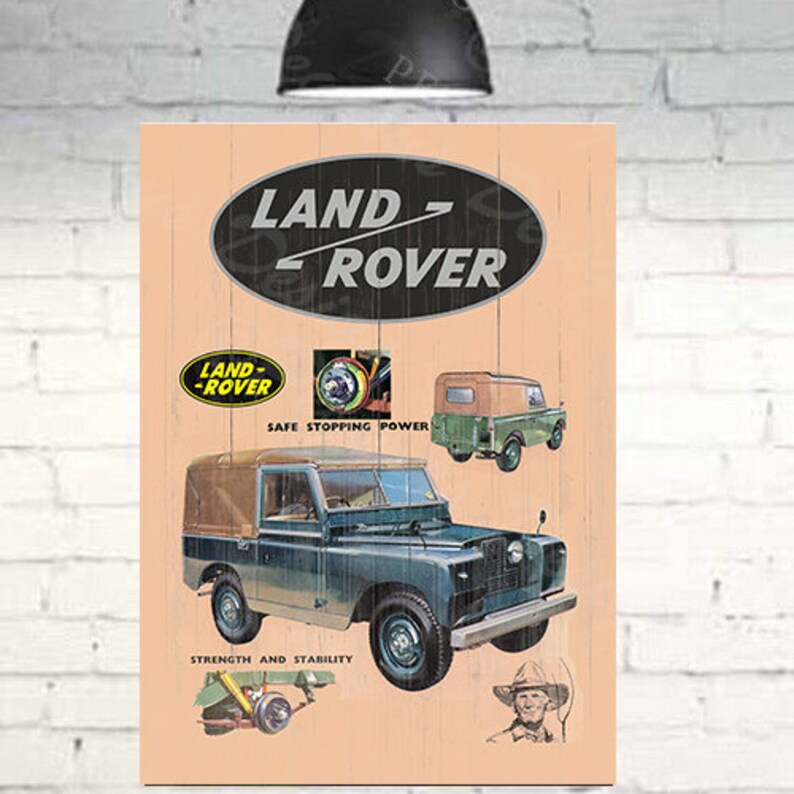 Land Rover Plaque-Sign Gift Land Rover Vintage Gift Land Rover Christmas Gift