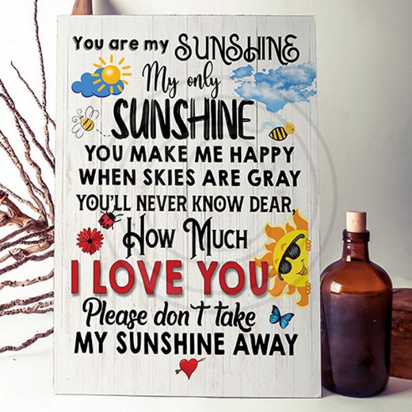 You Are My Sunshine Etsy UK