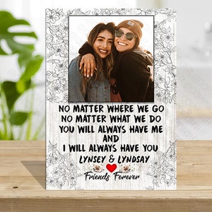 Personalised Best Friend Gift, Moving Best Friend Present Best Friends Forever, Friendship Gift, Friendship Forever