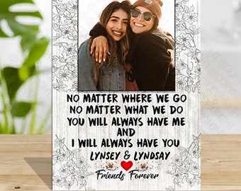 Personalised Best Friend Gift, Moving Best Friend Present Best Friends Forever, Friendship Gift, Friendship Forever