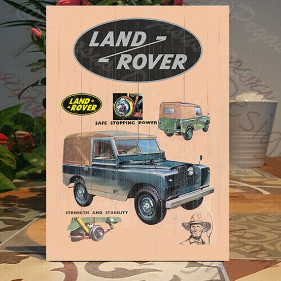 Land Rover Plaque-Sign Gift Land Rover Vintage Gift Land Rover Christmas Gift
