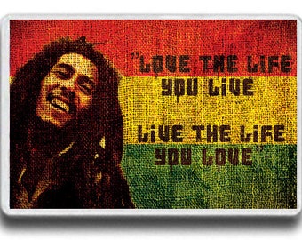 Bob Marley Personalised Jumbo Fridge Magnet 