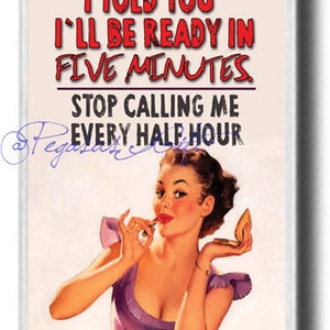 Funny Novelty Fridge Magnets, Women Funny Sexy Novelty Magnet, UK Seller Large size Fridge Magnet