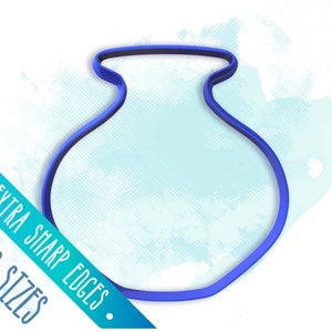 Flower Pot  Cutter / Polymer Clay Cutter / Cookie Cutter / Floral Cutters for Jewelry Making / #FLV052