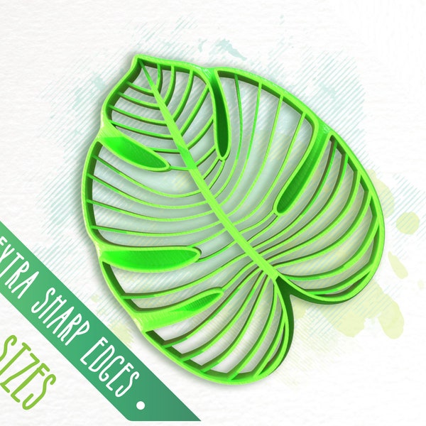 Clay Cutters for Earrings • Tropical Leaf 03 • Polymer Clay Tools / #FLW057