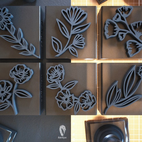 Polymer Clay Stamps Branches Stamps for Clay Set of 6 Etsy