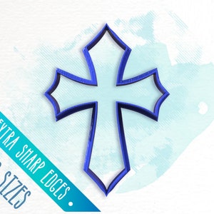 Polymer Clay Cutters • Cross 10 • Earring Cutters • Fondant Cutters / #FLV168