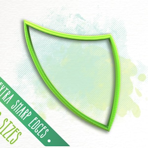 Organic Triangle Polymer Clay Cutter, Abstract Triangle Clay Cutter, Long Triangle Cutter, Round Triangle Clay Cutter / #FLV005