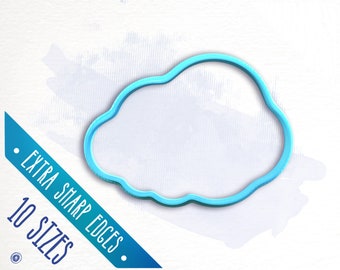 Hand-Drawn Cloud Polymer Clay Cutter / Precise Abstract Cloud Clay Cutter / #FLV116